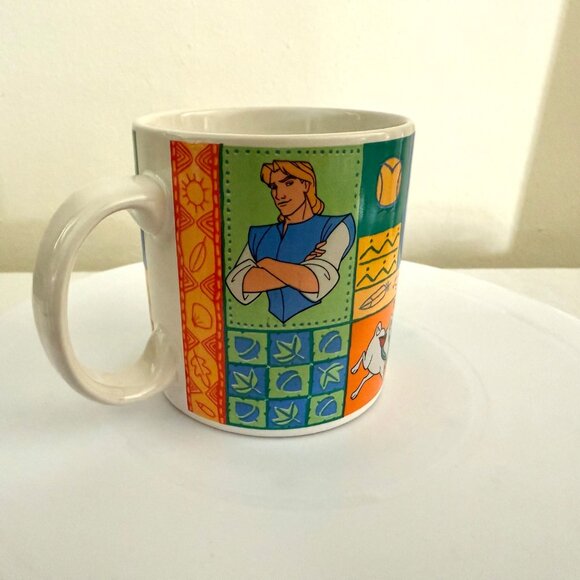 Disney Pocahontas Ceramic Mug 12 Oz Colorful Characters Design Collectible - Picture 5 of 10